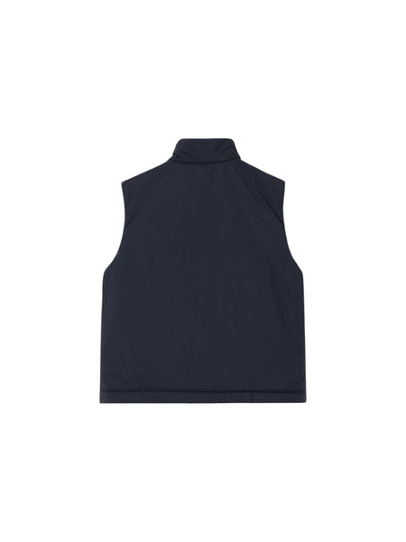 Gilet blu imbottito con logo per bambino