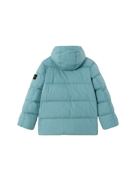 Piumino carta da zucchero con cappuccio per bambino