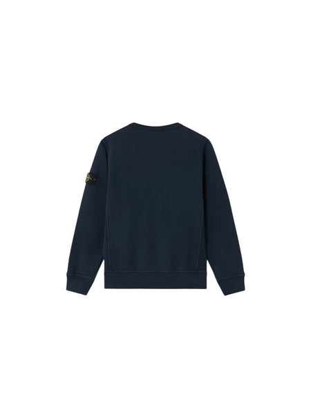 Felpa blu con logo per bambino