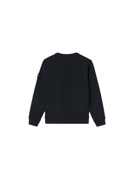 Felpa nera con logo per bambino