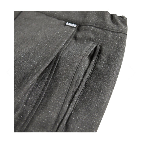 Pantalone grigio  con filo argentato per bambina