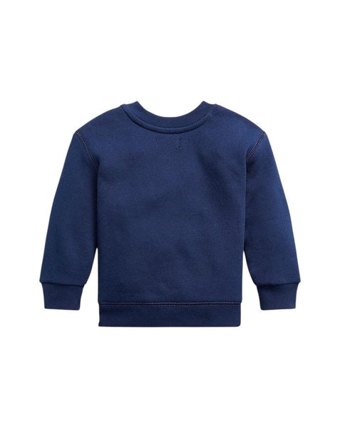 Felpa blu con logo per neonato Ralph Lauren Kids 320772102002 NAVY