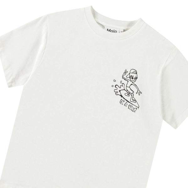 T-shirt bianca con stampa per bambino