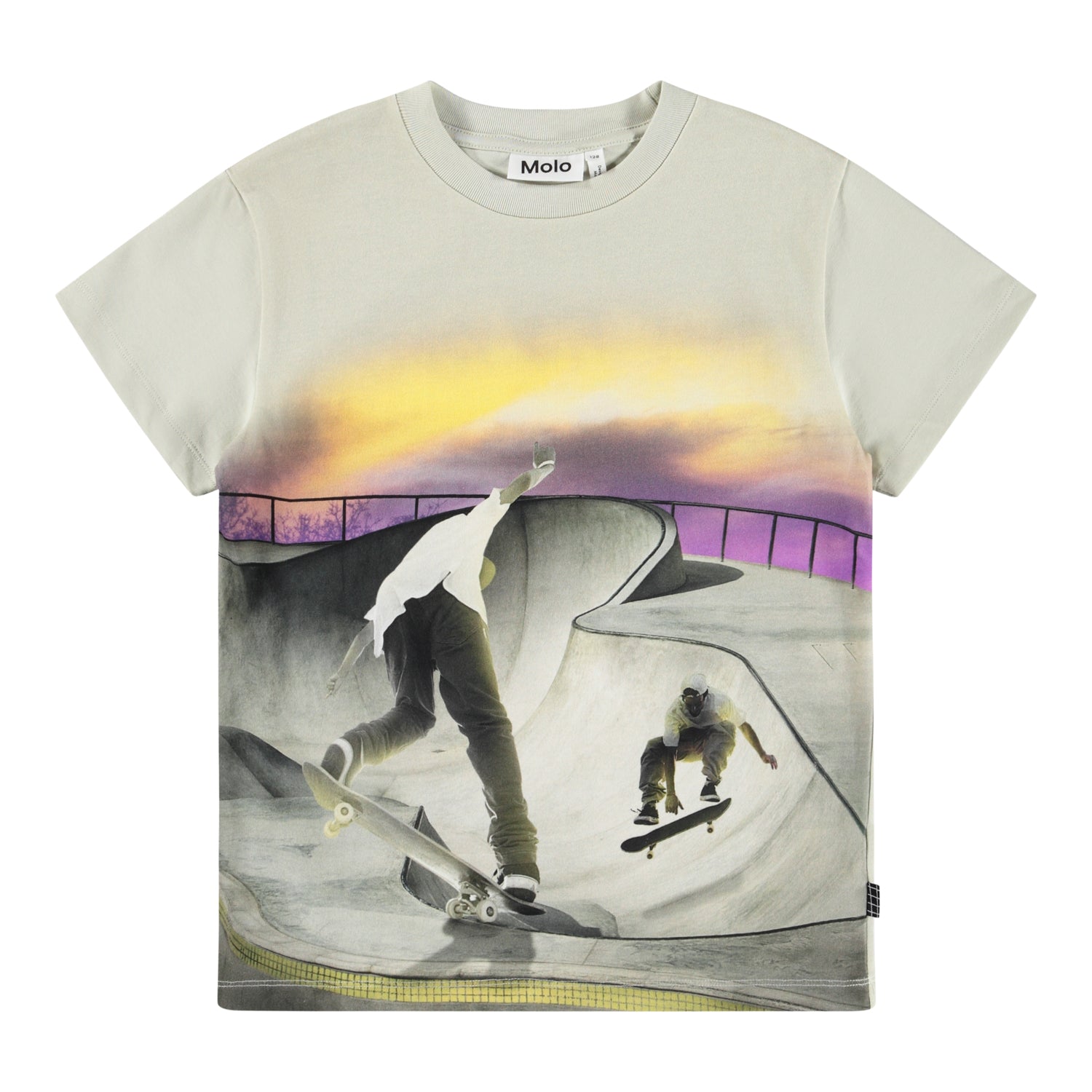 T-shirt beige con stampa per bambino