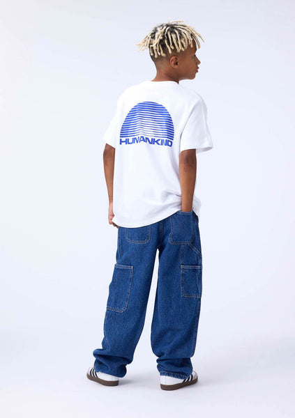 T-shirt bianca con stampa per bambino