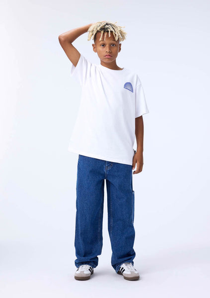 T-shirt bianca con stampa per bambino