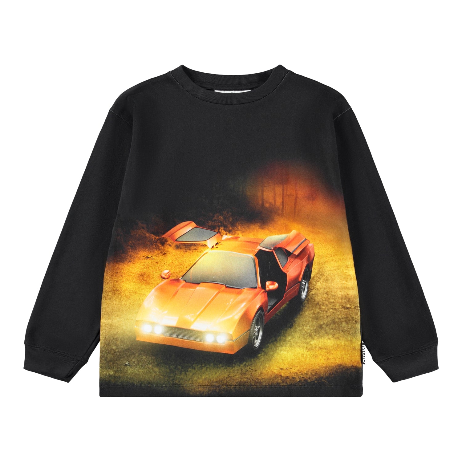 T-shirt nera con stampa per bambino