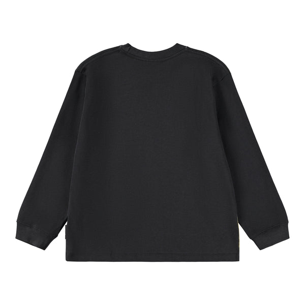 T-shirt nera con stampa per bambino