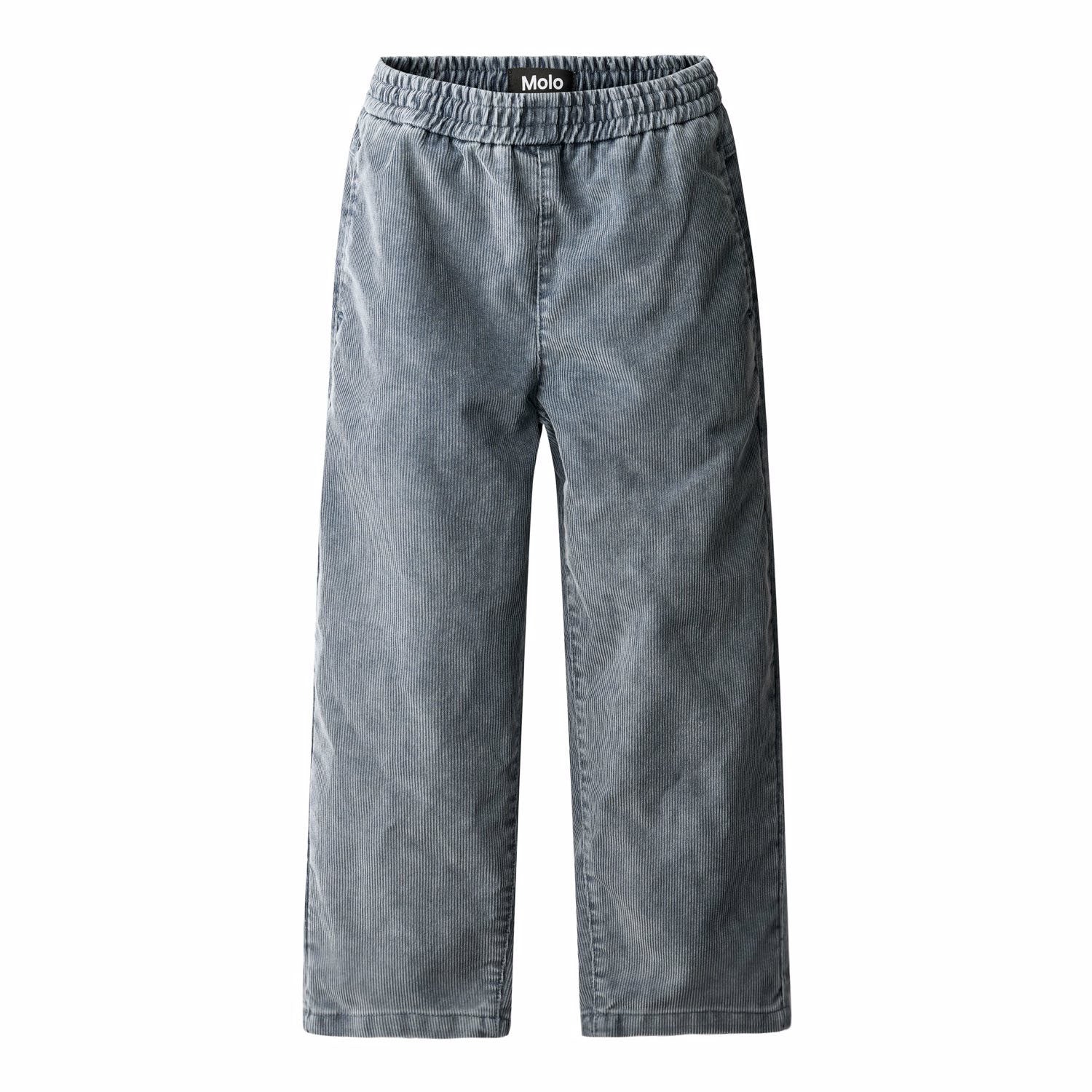 Pantalone grigio in velluto a costine per neonato e bambino