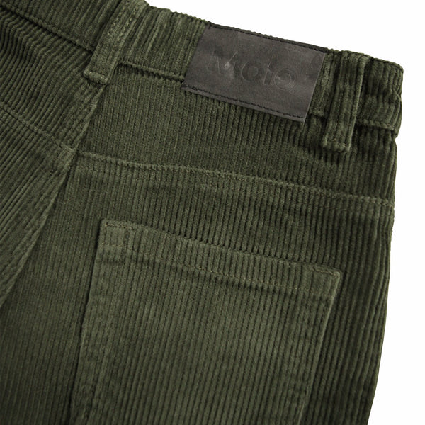 Pantalone in velluto a coste verdone per bambini