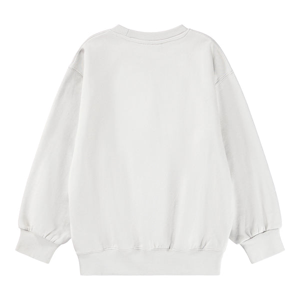 Felpa beige con ricamo per bambino