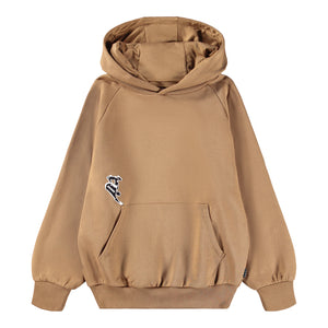 Felpa marrone con stampe per bambino