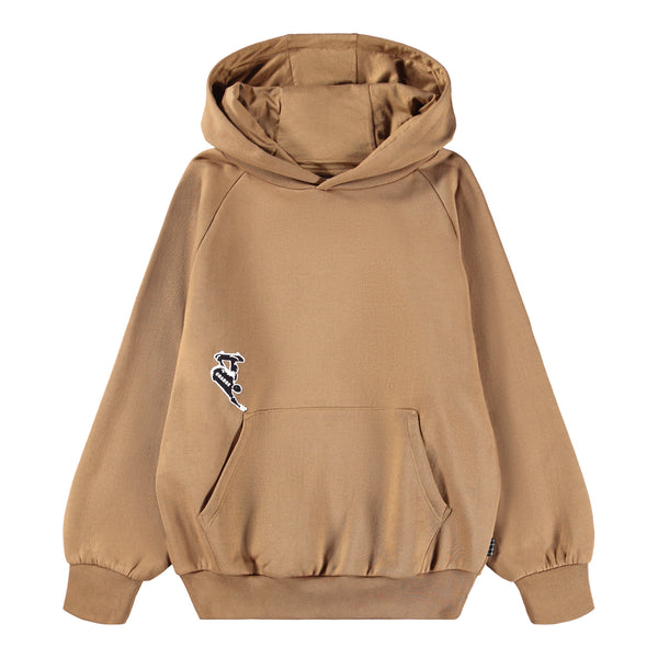 Felpa marrone con stampe per bambino