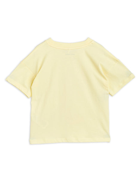 T-shirt gialla con stampa cavaluccio marino per bambina