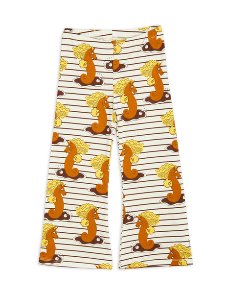Leggings a zampa con stampa all over per bambina