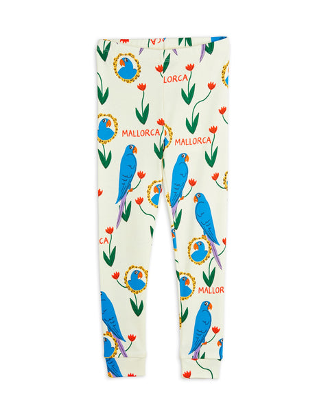 Leggings panna con stampa all over per neonati e bambini