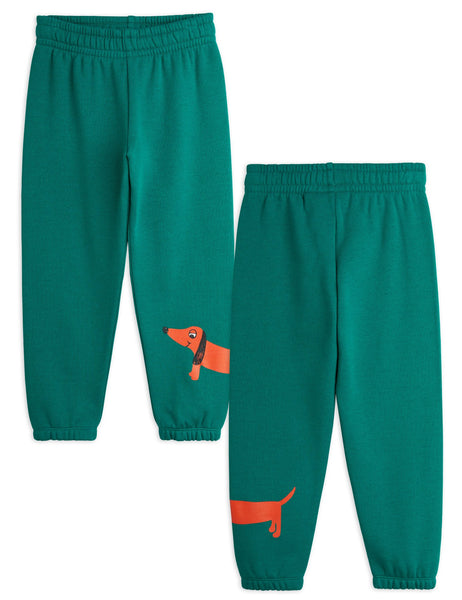 Pantalone verde con stampa per neonati e bambini