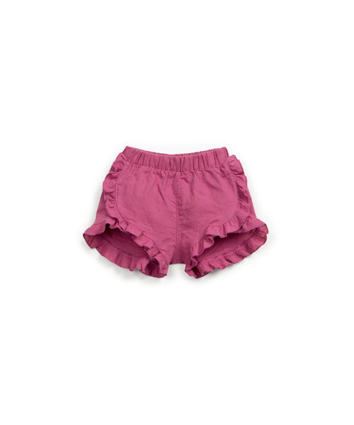 Short magenta con volant per neonata