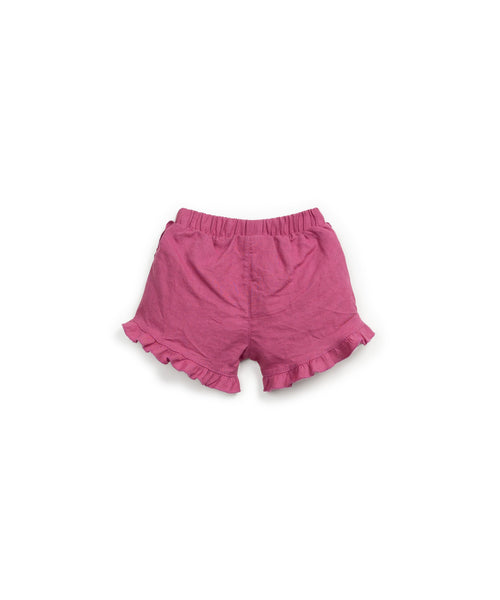 Short magenta con volant per neonata