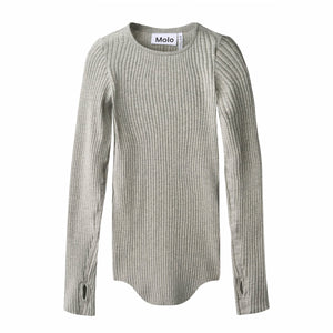 T-shirt grigia per neonata e bambina