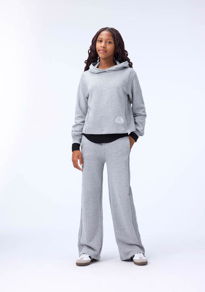 Pantalone in felpa grigio per bambina