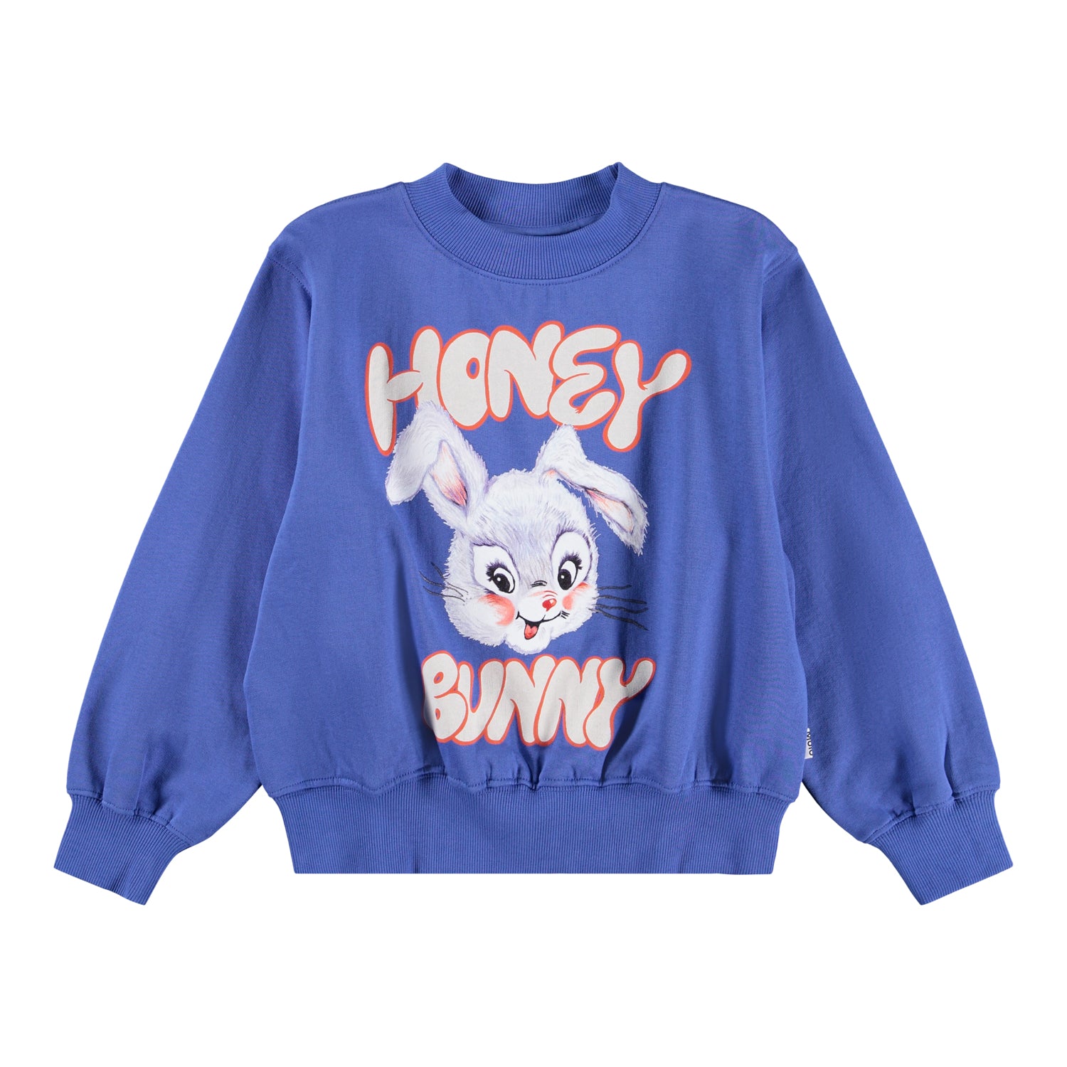 Felpa blu con stampa per neonata e bambina