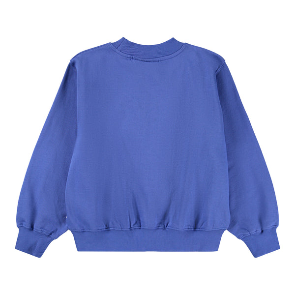 Felpa blu con stampa per neonata e bambina