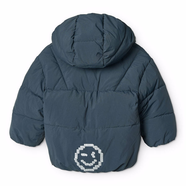 Piumino blu per neonato e bambino