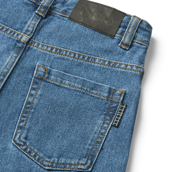 Jeans in denim blu per neonati e bambini