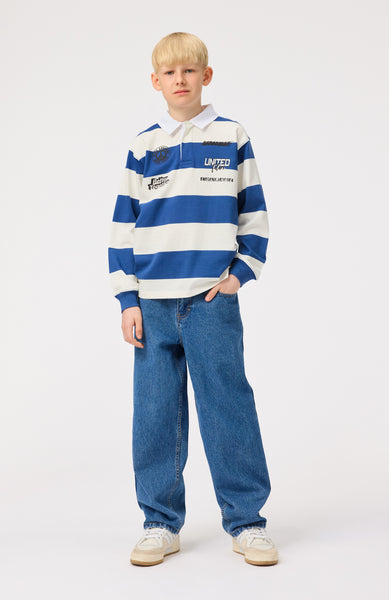 Jeans in denim blu per neonati e bambini
