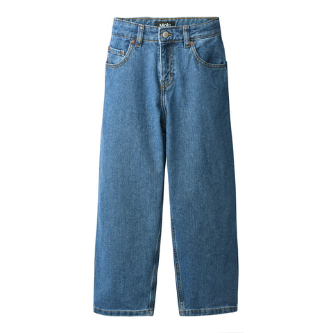 Jeans in denim blu per neonati e bambini