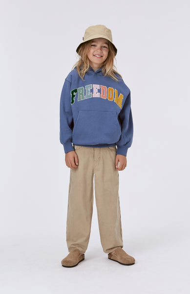Felpa Maxx blu con cappuccio per bambini