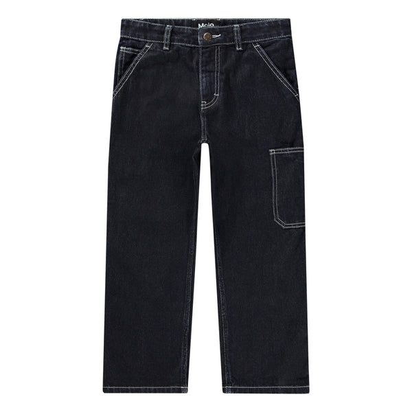 Jeans in denim blu scuro per bambini