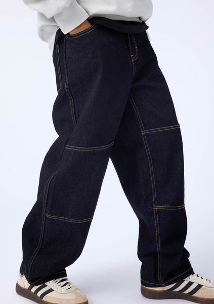 Jeans in denim blu scuro per bambino