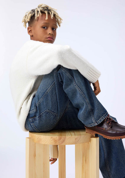 Jeans in denim blu per bambini