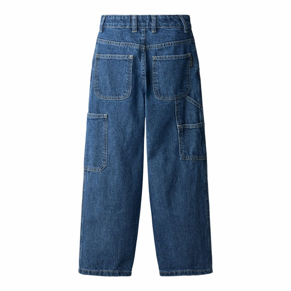 Jeans in denim blu per neonato e bambino