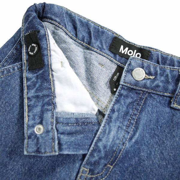 Jeans in denim blu per neonato e bambino