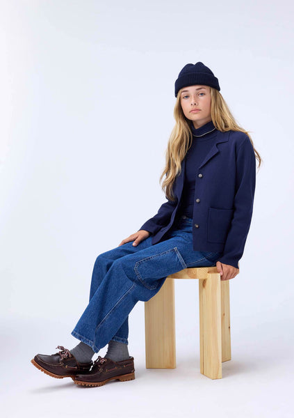 Jeans in denim blu per neonato e bambino