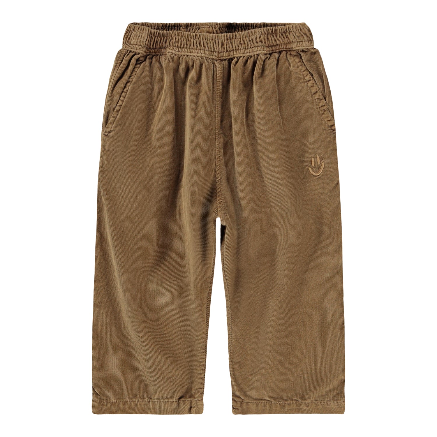 Pantalone marrone in velluto a costine per neonato