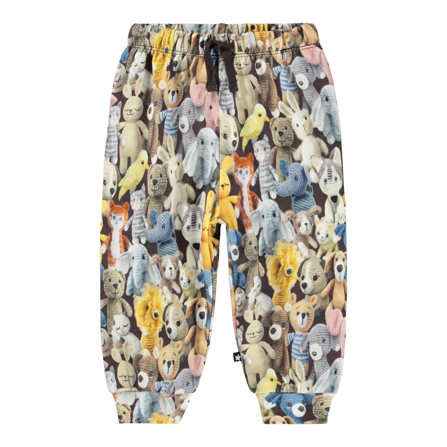 Pantalone multicolor con stampa all over per neonati