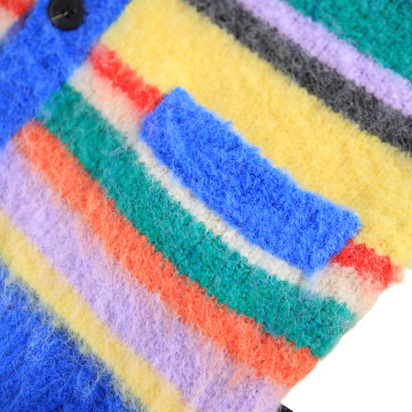 Cardigan in maglia multicolor per bambina