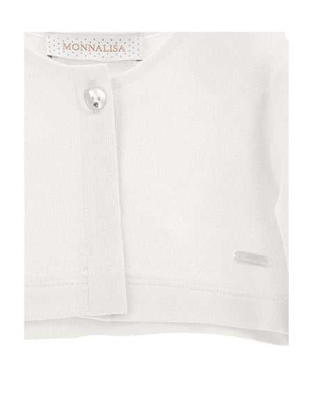 Cardigan panna per neonata