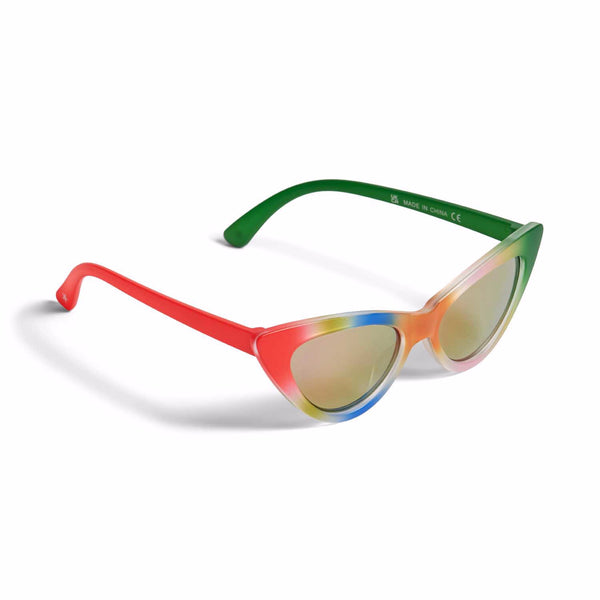 Occhiale da sola a forma di gatto multicolor per bambini