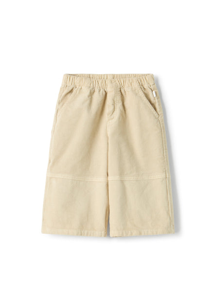Pantalone beige in velluto a coste per neonata