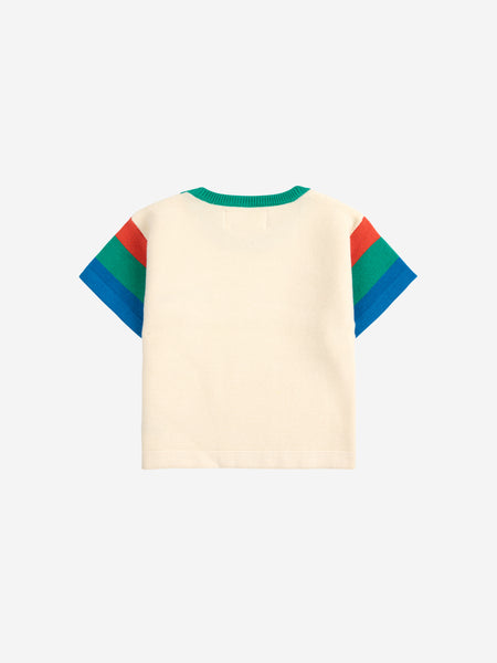 Maglia color block multicolor per neonati