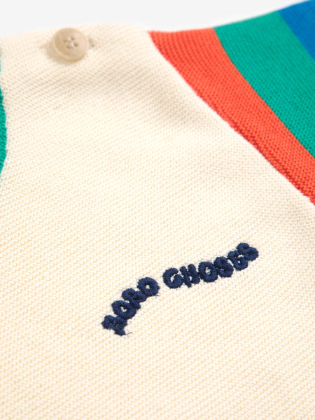 Maglia color block multicolor per neonati