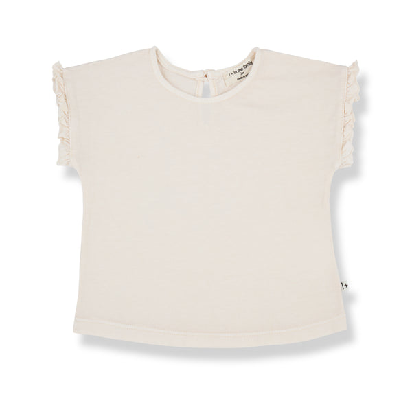 T-shirt panna per neonata