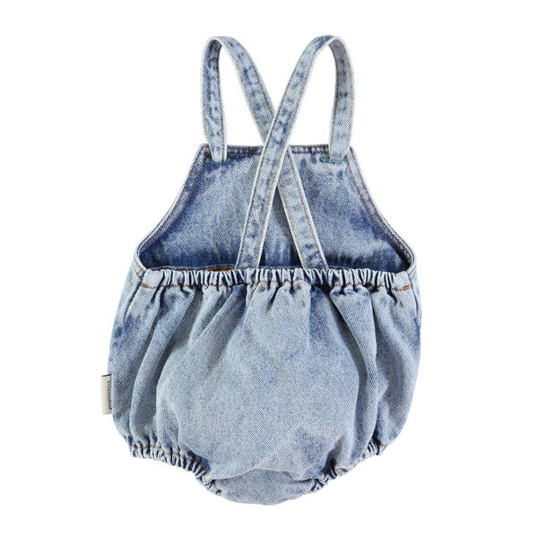 Pagliaccetto in denim per neonati