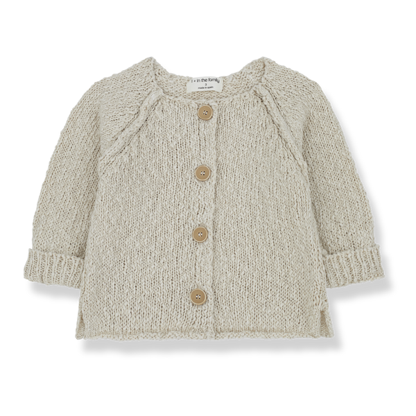 Cardigan in maglia corda per neonata