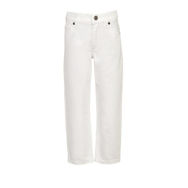 Jeans in denim bianco per bambini